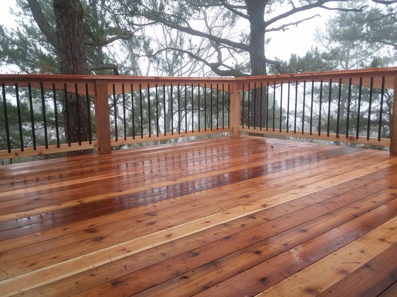 Cedar Deck Construction