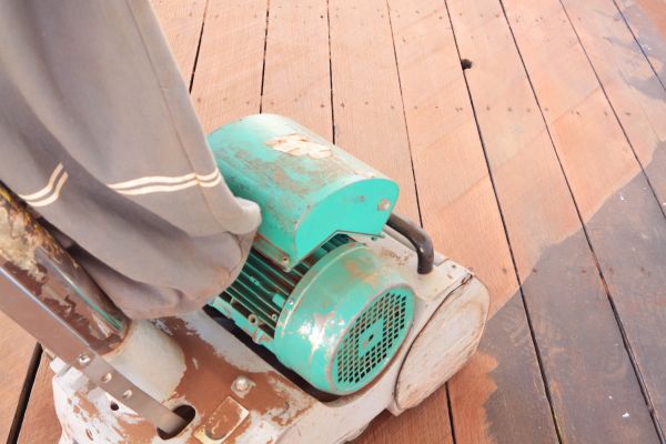 Cedar Deck Sanding in Costa Mesa